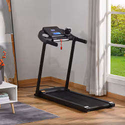 HOMCOM Treadmill 1.5HP Electric Motorised Running Machine w/ LED Display