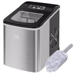 HOMCOM Ice Maker Machine Portable Counter Top Ice Cube Maker for Home Black - Additional view 5