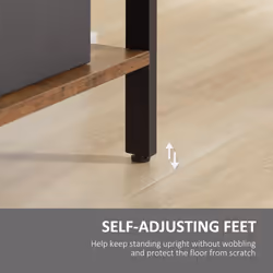 HOMCOM Industrial Storage Shelf Bookcase Closet Floor Standing - Additional view 6
