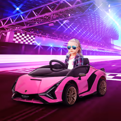 HOMCOM Lamborghini SIAN 12V Kids Electric Ride On Car Toy w/ Remote Control
