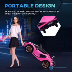 HOMCOM Lamborghini SIAN 12V Kids Electric Ride On Car Toy w/ Remote Control - Additional view 6