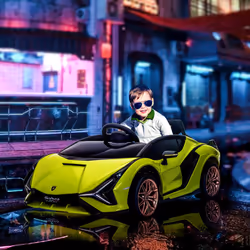 HOMCOM Lamborghini SIAN 12V Kids Electric Ride On Car Toy w/ Remote Control
