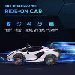 HOMCOM Lamborghini SIAN 12V Kids Electric Ride On Car Toy w/ Remote Control
