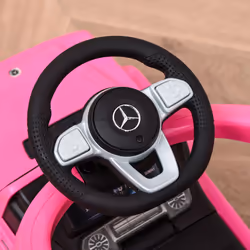 HOMCOM Kids Ride-on Push Car 3 in 1 Benz G350 Baby Floor Slider Walker, Pink - Additional view 6