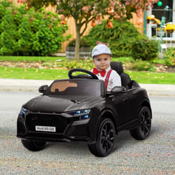 HOMCOM Audi RS Q8 6V Kids Electric Ride On Car Toy w/ Remote Control Black