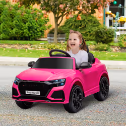 HOMCOM Audi RS Q8 6V Kids Electric Ride On Car Toy w/ Remote Control Pink