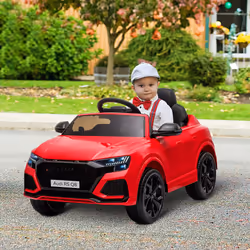HOMCOM Audi RS Q8 6V Kids Electric Ride On Car Toy w/ Remote Control Red
