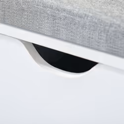 HOMCOM Shoe Storage Cabinet Bench w/ Cushion Adjustable Shelves White and Grey - Additional view 7