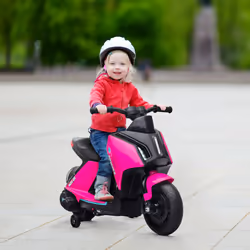 HOMCOM 6V Kids Electric Pedal Motorcycle Ride-On Toy Battery Powered Motorbike