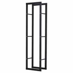 HOMCOM 150cm Metal Firewood Log Holder Rack Elevated Design, Base Side Rails - Additional view 8