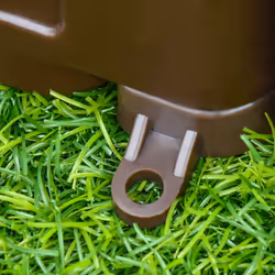 Outsunny Kids Outdoor Sandbox w/ Canopy Backyard for 3-12 years old Brown
