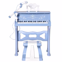 HOMCOM 37 Key Keyboard Battery Piano Kids Microphone Stool Educational Game - Additional view 5