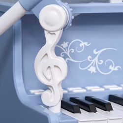 HOMCOM 37 Key Keyboard Battery Piano Kids Microphone Stool Educational Game - Additional view 6