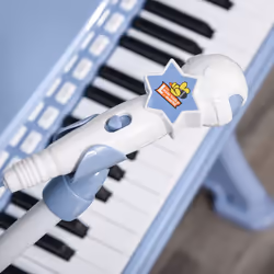 HOMCOM 37 Key Keyboard Battery Piano Kids Microphone Stool Educational Game - Additional view 7