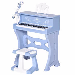 HOMCOM 37 Key Keyboard Battery Piano Kids Microphone Stool Educational Game - Additional view 8
