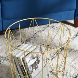 HOMCOM Set of 2 Nesting End Tables Side Tables w/ Basket Removable Top, White - Additional view 6