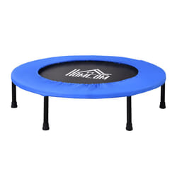 HOMCOM Î¦91cm Fitness Trampoline Exercise, Max Load 100 KG, Blue Black
