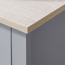kleankin Bathroom Under Sink Cabinet with Adjustable Shelf, White, Grey - Additional view 6