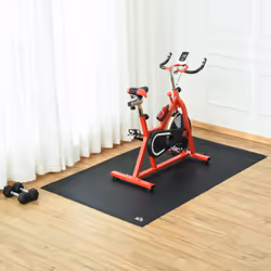 HOMCOM 6mm Thick Gym Equipment Mat Non-slip Floor Protector Mat 180 x 90 x 0.6cm