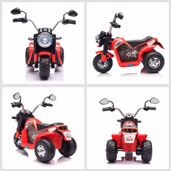 HOMCOM Kids 6V Electric Motorcycle Ride-On Toy Battery 18 - 36 Months Red - Additional view 6