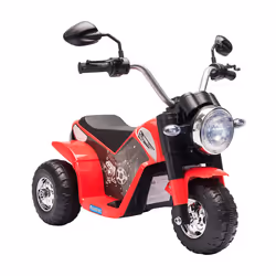 HOMCOM Kids 6V Electric Motorcycle Ride-On Toy Battery 18 - 36 Months Red - Additional view 8