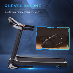 HOMCOM Folding 12km/h Electric Treadmill Running Machine w/ Incline LED Display - Additional view 6