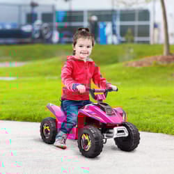 HOMCOM 6V Kids Electric Ride on Car for 18-36 Months Toddlers Pink