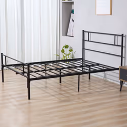HOMCOM King Metal Bed Frame w/ Headboard and Footboard, Underbed - Additional view 6