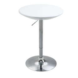 HOMCOM Painted Top Bistro Pub Table Adjustable Swivel Counter Home