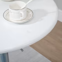 HOMCOM Painted Top Bistro Pub Table Adjustable Swivel Counter Home - Additional view 7