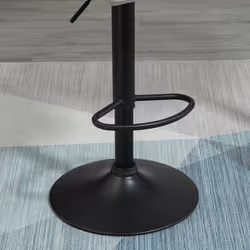 HOMCOM Bar Stool Set of 2 Adjustable Height Counter Chairs Light Grey - Additional view 7