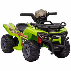 HOMCOM 6V Kids Electric Ride on Car Toddler Quad Bike ATV for 18-36 month Green - Additional view 8