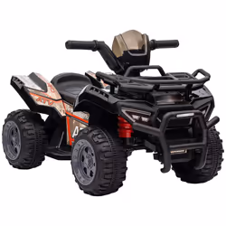 HOMCOM 6V Kids Electric Ride on Car Toddler Quad Bike ATV for 18-36 month Black - Additional view 8