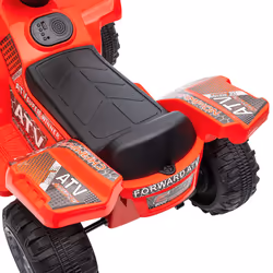 HOMCOM 6V Kids Electric Ride on Car Toddler Quad Bike ATV for 18-36 month Red - Additional view 7