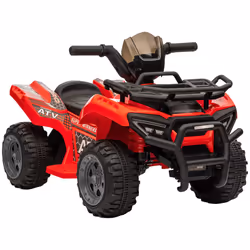 HOMCOM 6V Kids Electric Ride on Car Toddler Quad Bike ATV for 18-36 month Red - Additional view 8