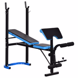 HOMCOM Adjustable Weight Bench with Leg Developer Barbell Rack for Home Gym - Additional view 8