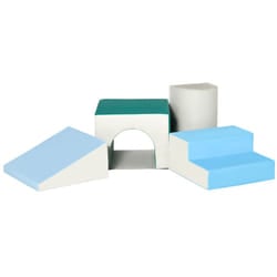 HOMCOM 4-piece Soft Play Set Baby Foam Climber Block Toy Toddler 1-3 Years