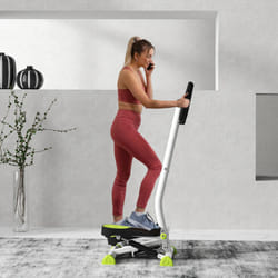 HOMCOM Twister Stepper Step Machine w/ LCD Screen, White