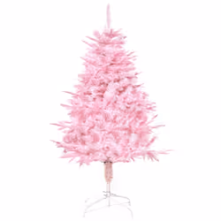 HOMCOM 4FT Artificial Christmas Tree w/ Automatic Open for Home Party Pink