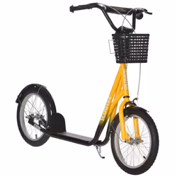 HOMCOM Kids Kick Scooter Teen Ride On Adjustable Children Scooter with Brakes