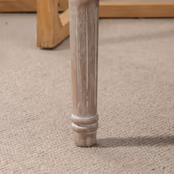 HOMCOM Accent Bench Tufted Upholstered Foot Stool Linen-Touch Ottoman Cream - Additional view 6