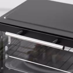 HOMCOM Mini Oven 9L Countertop Toaster Oven with Timer Control 750W Black - Additional view 6
