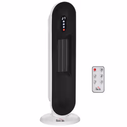 HOMCOM PTC Ceramic Heater Portable Oscillating Tower Space Heater 1200W/2000W