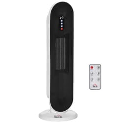 HOMCOM PTC Ceramic Heater Portable Oscillating Tower Space Heater 1200W/2000W
