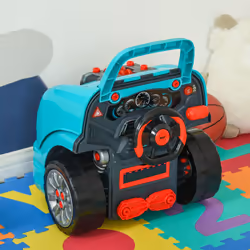 HOMCOM Kids Truck Engine Toy Set w/ Horn, Light, Car Key, for Ages 3-5 Years - Additional view 6