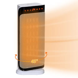 HOMCOM Oscillating Ceramic Space Heater w/ Remote Control, Timer & Safety System