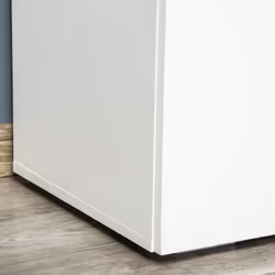 HOMCOM Freestanding Storage Cabinet w/ Two Shelves Wooden Sideboard - White - Additional view 6