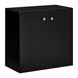 HOMCOM Freestanding Storage Cabinet w/ Two Shelves Wooden Sideboard - Black - Additional view 8