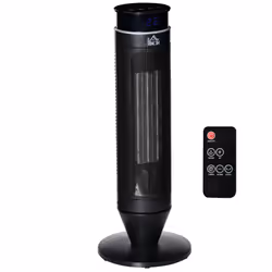 HOMCOM 1000W/2000W Tower Heater w/ 42 Oscillation Remote Control Timer