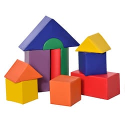 HOMCOM 11 Pcs Kids Soft Foam Puzzle Play Blocks Set Learning Toddler Activity
